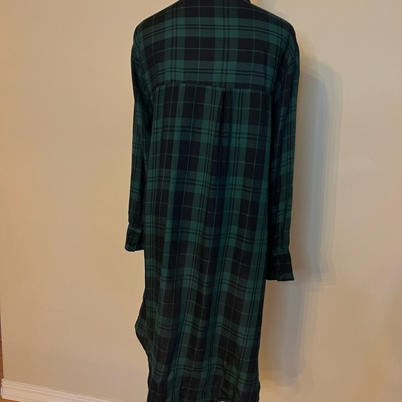 Zara Asymmetrical Plaid Button Down - Picture 6 of 9